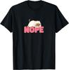 Nope Not Today Funny Animal Cat Humor Pet Lazy Sleepy Sleep T-Shirt