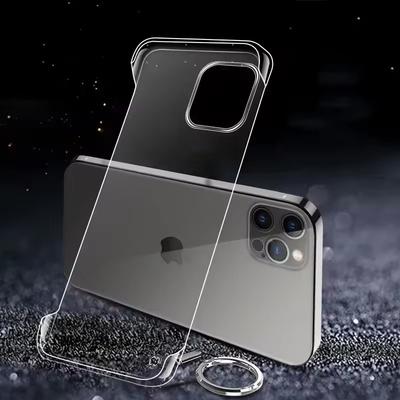 For Iphone17 16 15 11 12 13 14 Pro Max  Mini  Plus Transparent Borderless Anti Drop Ultra Thin PC Hard Shell