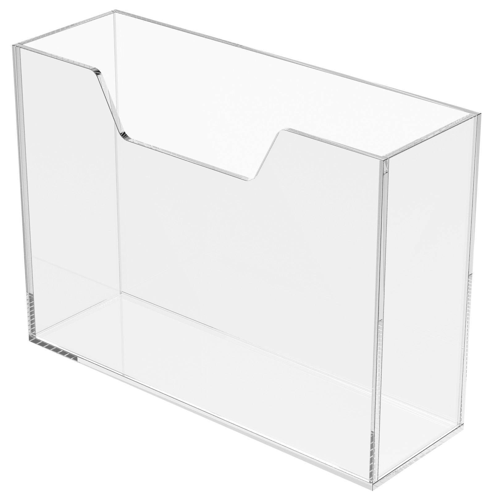 

Acrylic Napkin Holders Standing Transparent Waterproof Countertop Tissue Box Bathroom Kitchen Home Guest Organizer