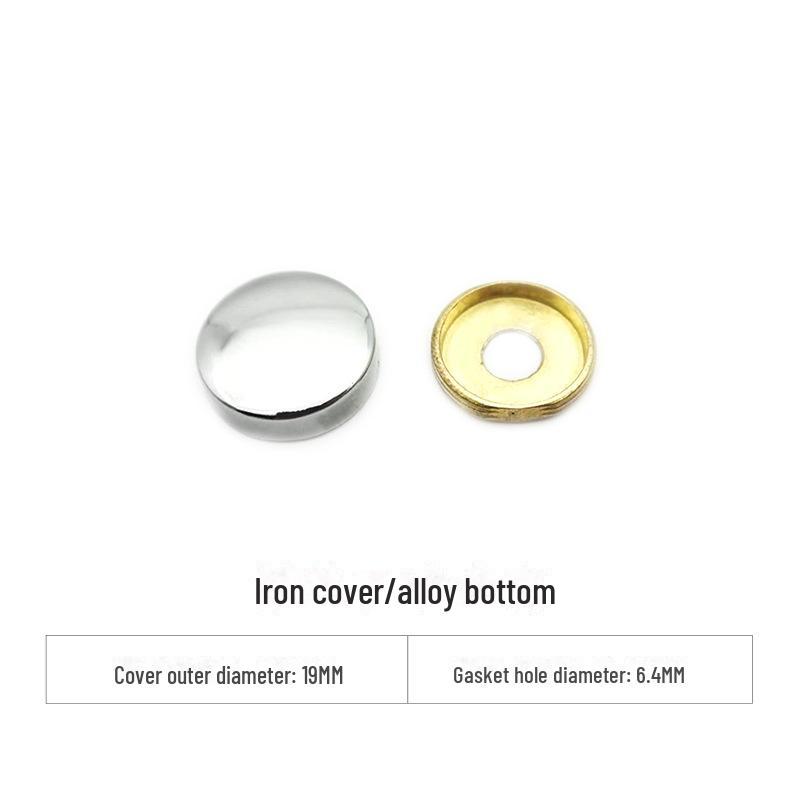 Curved Copper and Stainless Steel Decorative Mirror Nail Caps