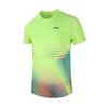 Li Ning Badminton Series Quick-Dry Cool Sweat-Absorbing Breathable Competition Wear Unisex Sportswear Fluorescent-Yellow Green AAYS059-1