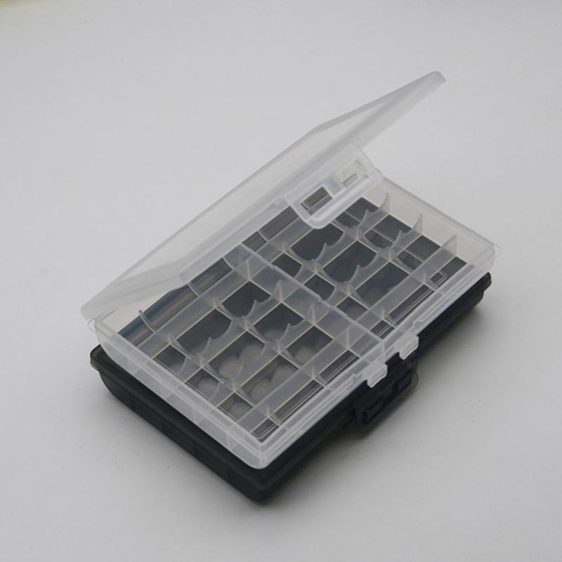 10 Grid AA Plastic Battery Holder Case AA Batteries Storage Box Holder Hard Case Cover Organizers Container
