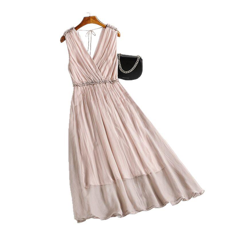 Women's Heavyweight Mulberry Silk Slip Dress - 2025 Summer High-End Beachwear