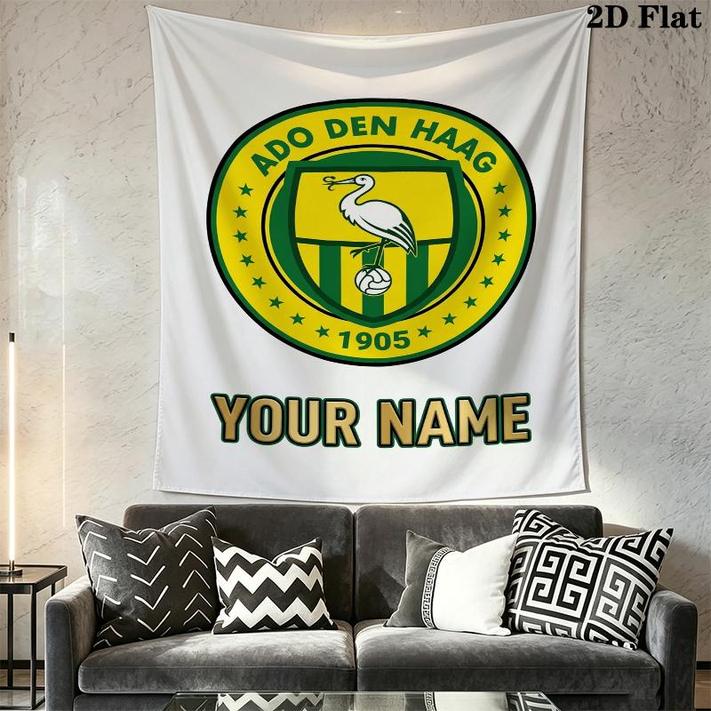 Custom Name Ado Den Haag Wall Tapestry Aesthetic Wall Hanging Printed Fabric Blanket Decorative Tapestries for Bedroom Living Room Home Decor