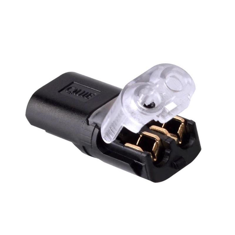 10Pcs 2 Pin 2 Way Wire Terminals No Wire Stripping Required Quick Wire Connectors Led Light Strips Connectors Enduring