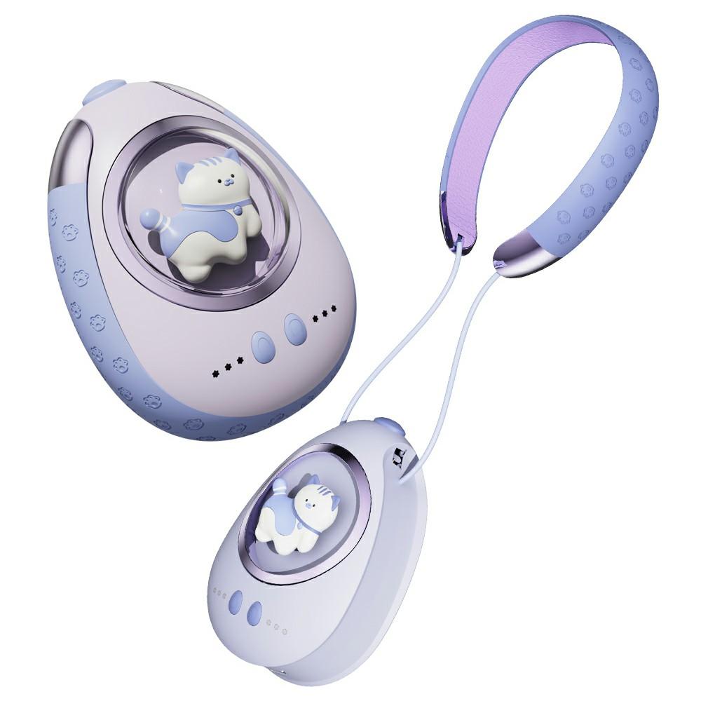 

CYKE N1 Cute Cartoon Neck Hanging Winter Hand Warmer 5000mAh Phone Power Bank Purple