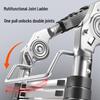 Multifunctional Stainless Steel Telescopic Ladder: A-Frame, Extension, Straight, Folding, Household/Engineering Use