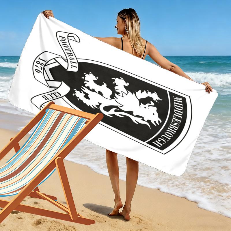 Middlesbrough Towel, Large Soft Quick Dry Towel for Beach Camping Swimming