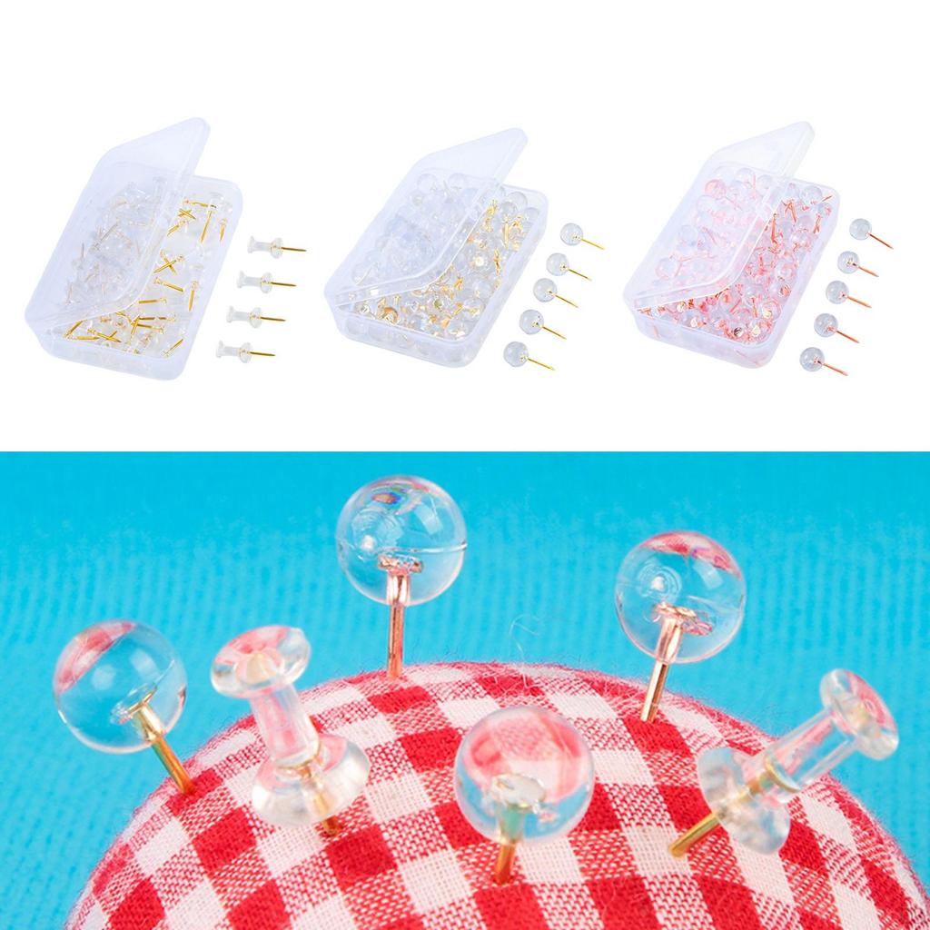 100 Pieces of Positioning Pins for Sewing and Quilting Tasks