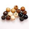 Maple Wood Beads DIY Kit: Beaded Seat Cushion, Drawstring Bag, Clothing Accessories, Large-Hole Loose Beads