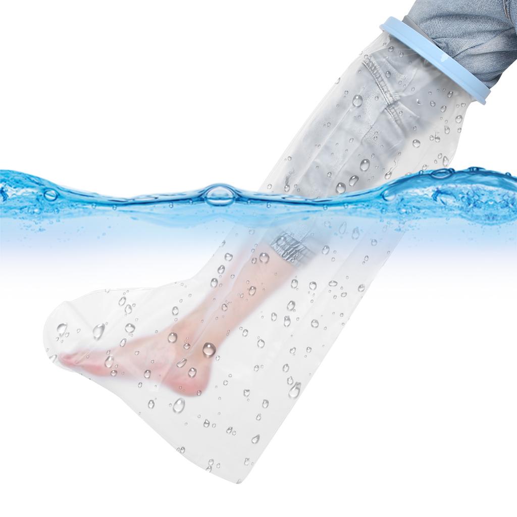 Beinschutz Gips Wasserdichter Fußwundschutz Wiederverwendbare Kinderbein-Duschhülle mit Ring