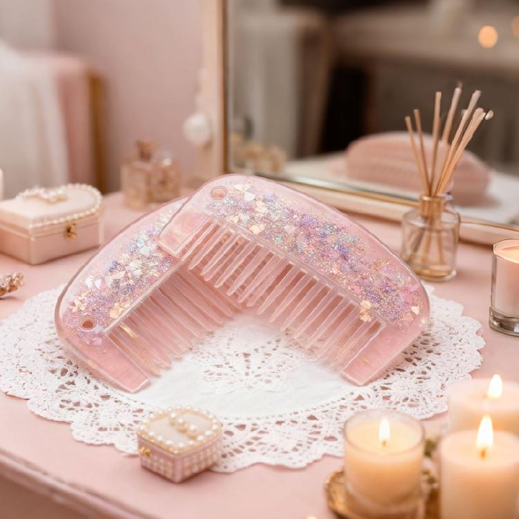 Multi Purpose Hole Comb Silicone Mold Multi Functional Craft Tool Hair Accessory Template Jewelry Studio Essential