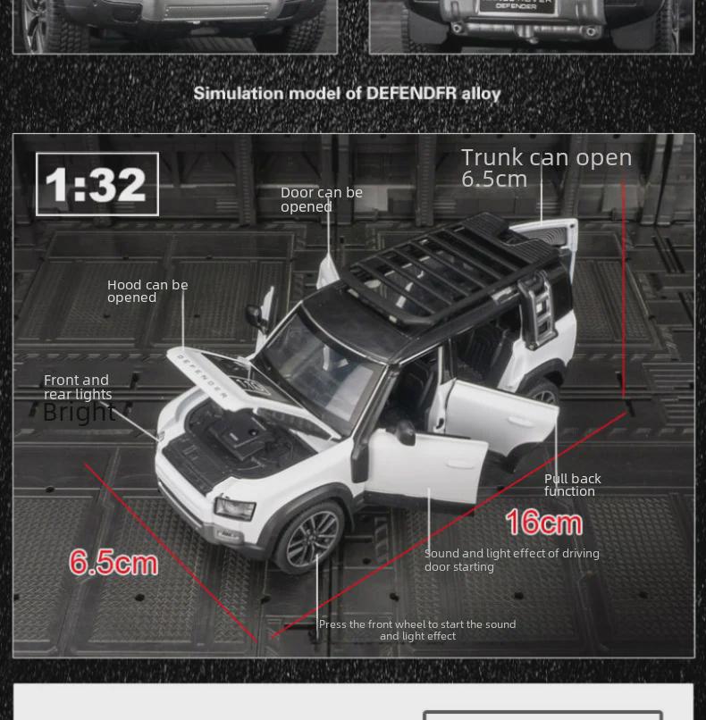Qiyi Q3002A Off-Road Alloy Vehicle Model - Sound, Light, Pull-Back, Openable Doors - Kids' Toy Car