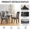 Dining Room Chair Covers Set Of 1/2/4/6Pieces, Removable Washable Chair Covers For Dining Chairs Stretch Parson Chair Slipcover