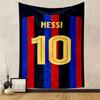 Messi Number 10 Striped Design Patterned Tapestry Home Decor, Suitable for Bedroom and Living Room, Gift