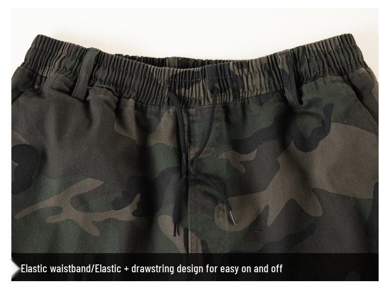 Herren Camouflage Baumwolle Elastischer Arbeitsanzug - Verdickte Schweiß- und Autoreparaturausrüstung für Frühling/Herbst.