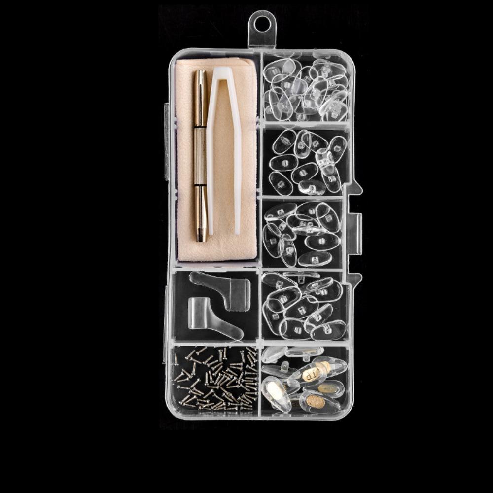 Silicone Precision Screw Sets Replaceable Nose Pads Repair Kit Glasses Repair Tools  Sunglasses