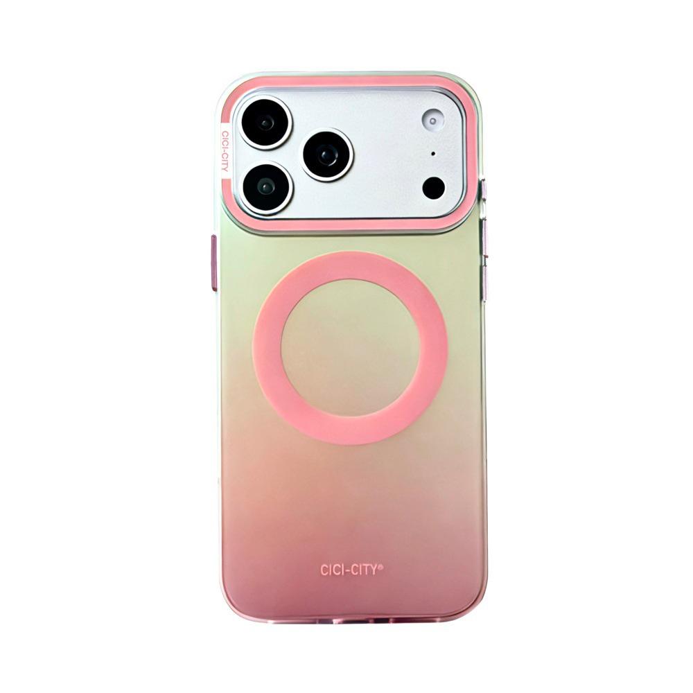 

Vibrant Color Block Magnetic Case for iPhone 15/16/17 Pro Max iPhone 15 Pro Max