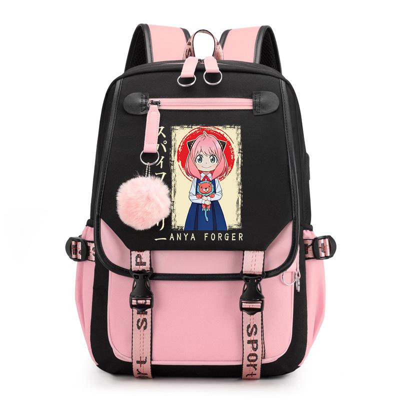 RiMan SPY x FAMILY Spy Play House Backpack Junior High School Student Personality Trend College Style School Bag