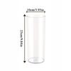 Shatterproof Plastic Vases Tall Large Transparent Flower Vase Hydroponic Decoration Flowerpot  Acrylic Cylinder Vases