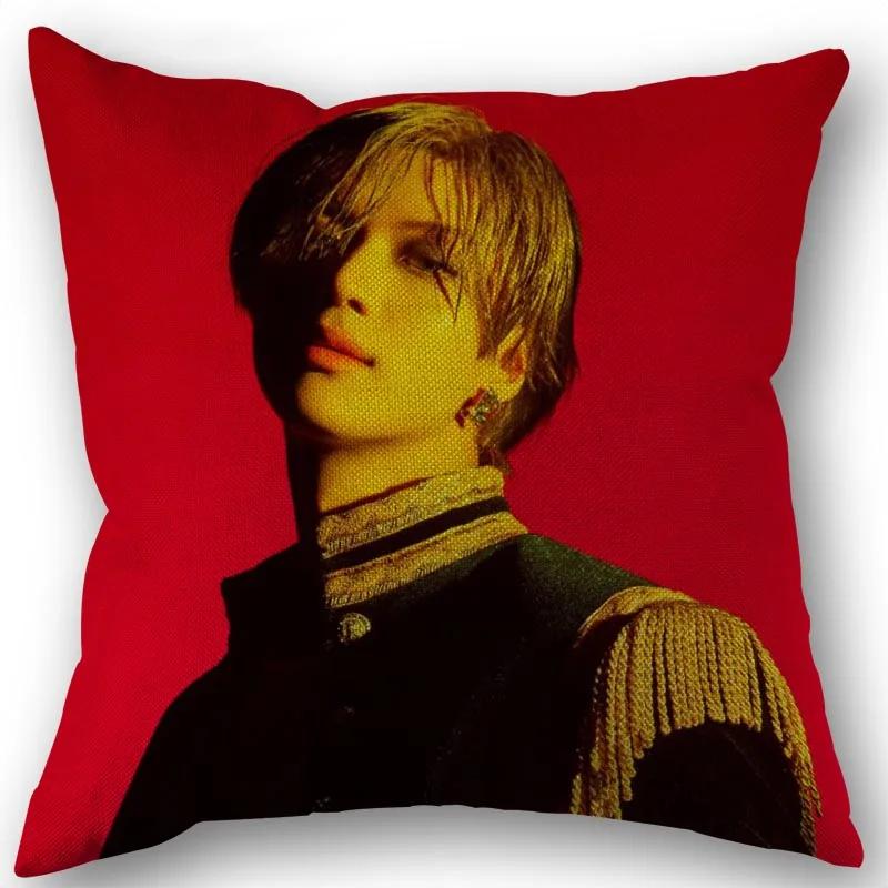 Taemin Kpop Star Pillowcase High Quality Home Textile Cotton Linen Fabric 45x45cm One Side Decoration Pillow Cover New 0519