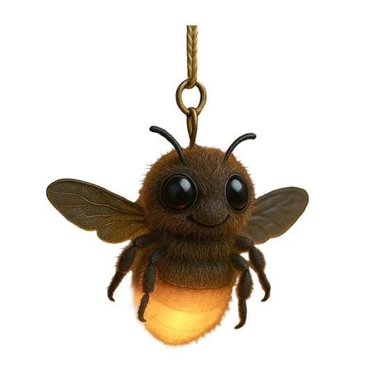 Insect Christmas Ornament 2D Acrylic Spider/Bee/Ladybug/Caterpillar Christmas Tree Ornament for Nature Lovers