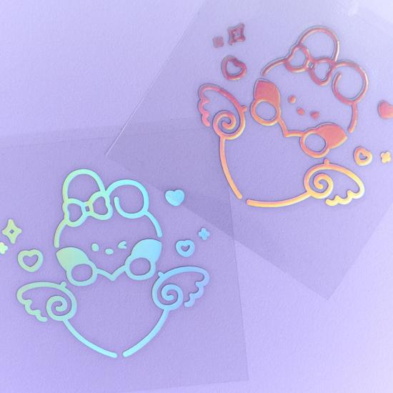 BT21 minini RIBBONED U Hologram Medium Sticker