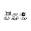 Ingemark 6 Pcs/Set Punk Hip Hop Irregular Star Cross Adjustable Rings Men Creative Silver Color Open Finger Rings Street Jewely