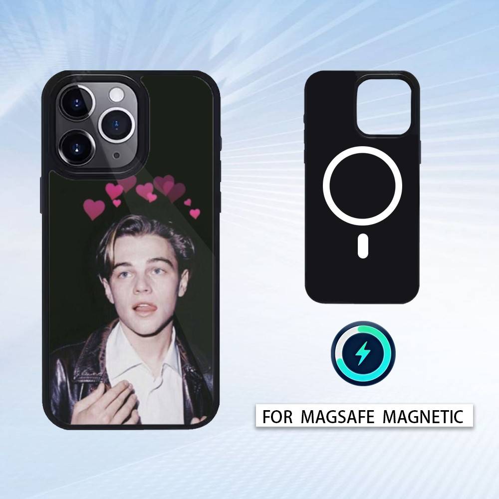 L-Leonardo dicaprio Phone Case For iPhone 17,16,15,14,13,12,Pro,Max For Magsafe Magnetic Wireless Charging iPhone17Pro