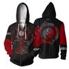 New Tattoo Printed Sweatshirt 3d Zipper Hooded Sweatshirt