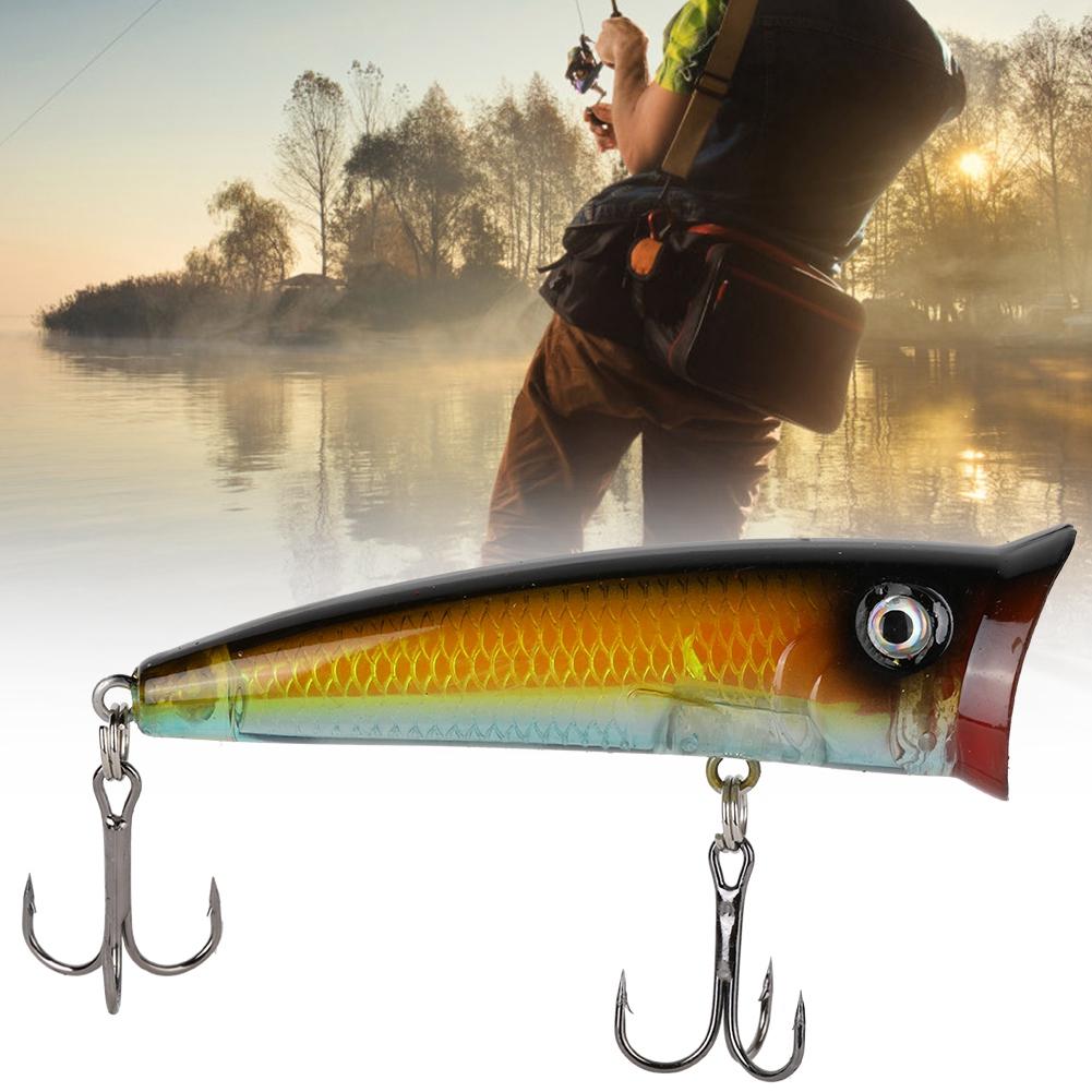 Artificial 7cm Plastic Fishing Hard Bait Floating Popper Fish Like Fishing Lures Accessory
