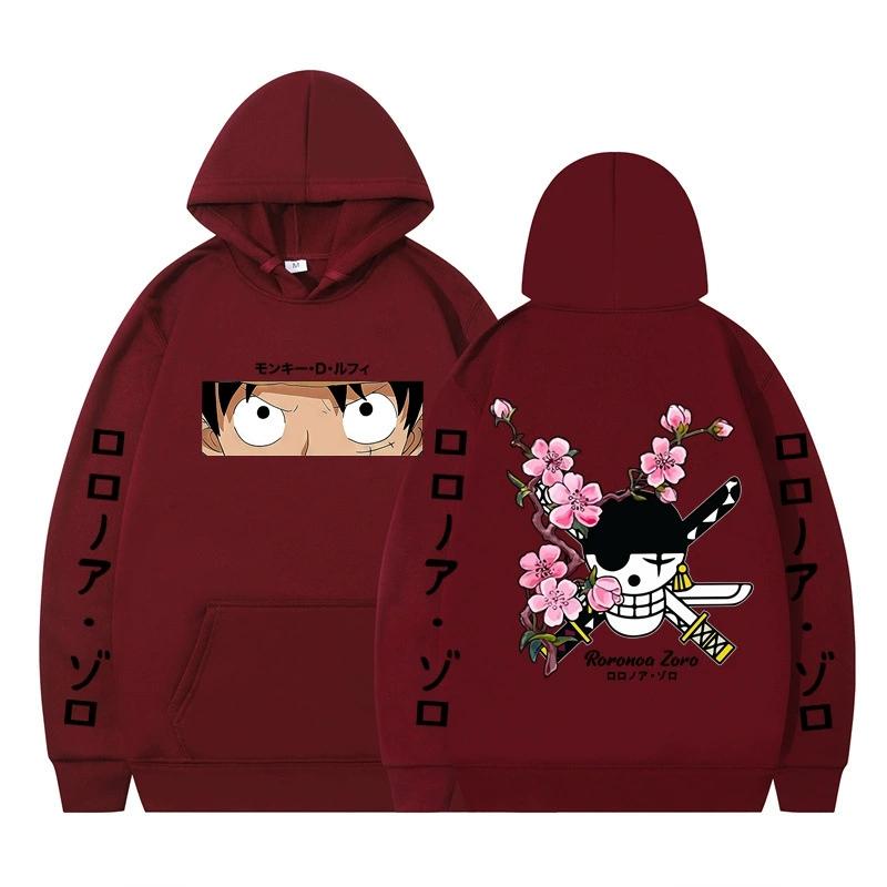 ONE PIECE Anime Hoodie Roronoa Zoro Hoodie Streetwear Hooded Sweatshirt Men Women Cosplay Sports