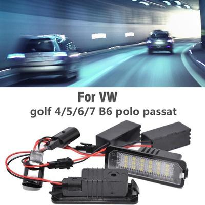 Car LED License Plate Light Bulb for VW Golf MK 4 5 6 7 B6 Polo Passat