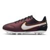 Nike Tiempo Legend 9 Academy HG Firm Ground Non-Slip Durable Low-Top Soccer Shoes Kids Soccer Shoes Purple Red DR6067-510