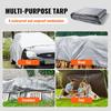 VEVOR Tarp Waterproof 609.6 X 914.4 Cm, Plastic Poly Tarp Cover 0.25 Mm