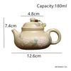 180ml Yixing Handmade Purple Clay Teapot Household Kettle Tradition Flowers Pattern Tea Pot Chinese Zisha Tea Set Teaware