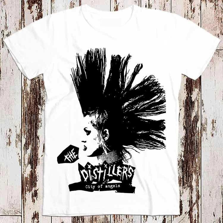 Mohawk The Distillers City Of Angels Rock Punk Retro Tee Top Unisex T Shirt 8216 M