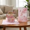 Best Wishes 3D Pop Up Greeting Card Stereo Card Flower Cake Card Desktop Decoration