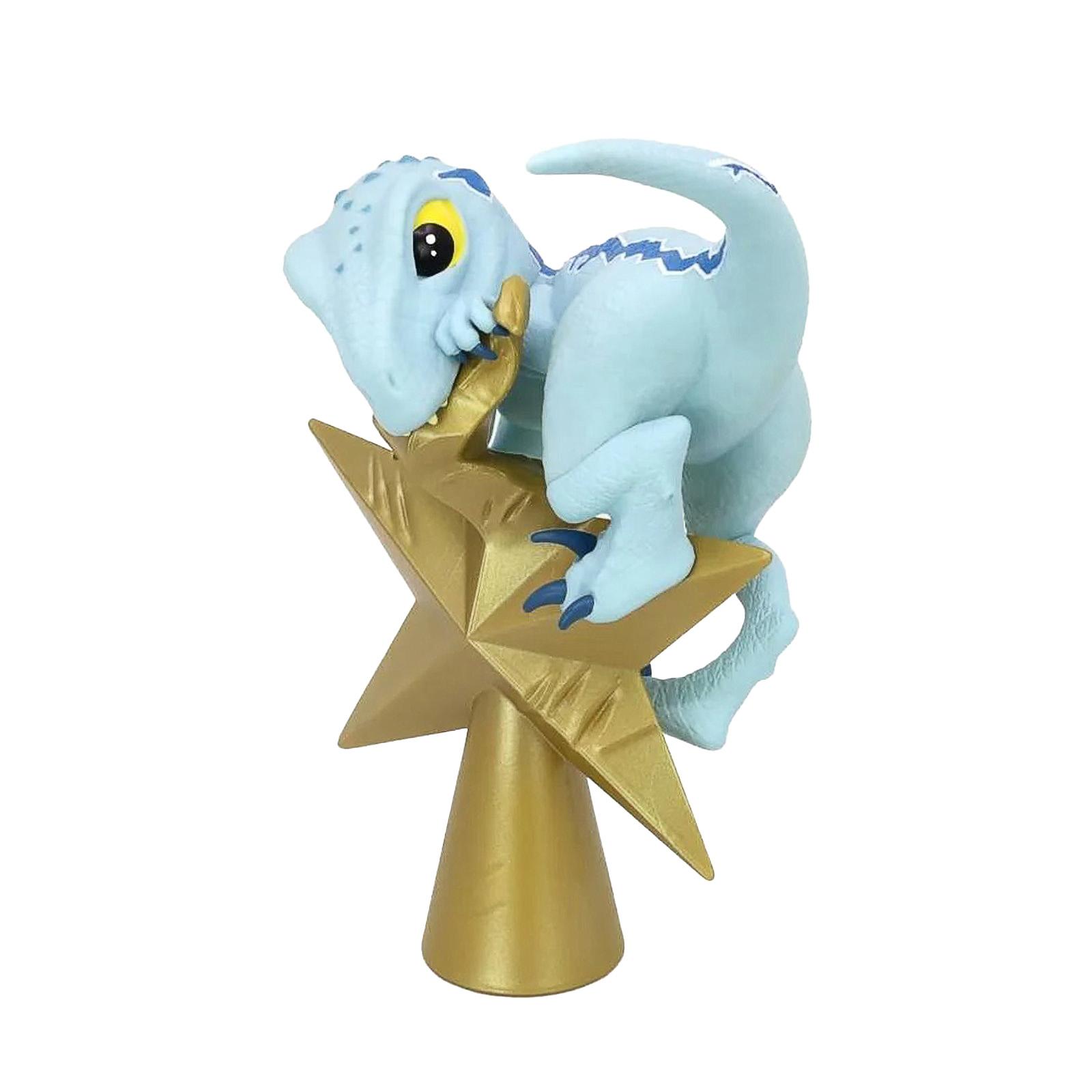 

Динозавр Верхушка на елку со звездой – Уникальное украшение для рождественской елки, Забавное доисторическое украшение динозавра со звездой с блестками для праздничного декора One Size