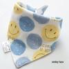 Pure Cotton Baby Drool Bib: Double-Layer Triangle Scarf with Snap Closure, Anti-Spit Up for Newborns