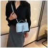 Senior Sense Litchi Leather Mini Square Bag Women's 2025 Summer New Fashion Crossbody Bag Korean Style Portable Popular Shoulder Handbag
