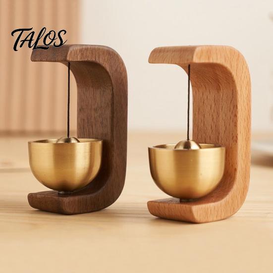 Entry Doorbell, Magnetic Hanging Bell, Solid Wood Metal Wind Chime, Crisp Sound Wood Door Chime for Home Shop Studio Doors Decoration