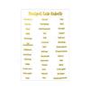 Hot Stamping English Calendar Sticker Budget Month Transparent PET Sticker Index Ear Label Sticker