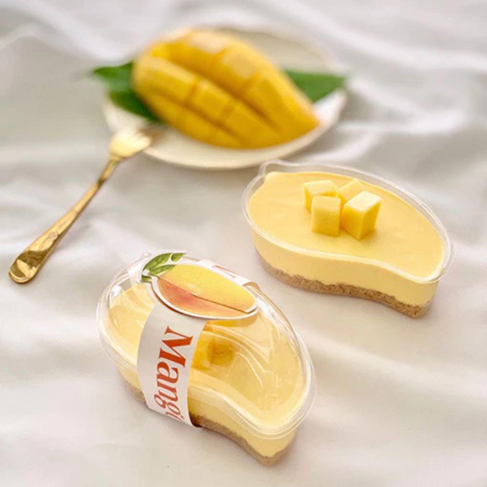 50pcs Baking Packaging Box Cupcake Plastic Box Large Capacity Fruit Shaped Packaging Box  Ice Cream