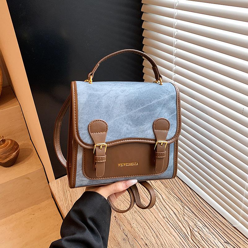 

Рюкзак Женский Модный Повседневный Нишевый Дизайн Студенческий Школьный Портфель Корейская Версия Уличный Тренд Легкий Дорожный Рюкзак синий