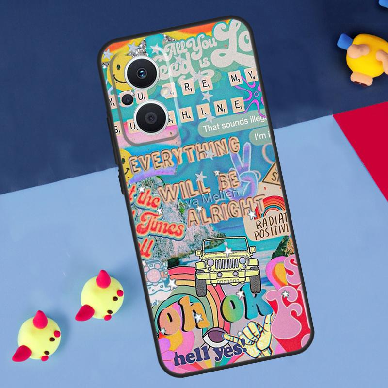 Summer Aesthetic Collage For OPPO Reno 7 8 Lite 8T 10 11 12 13 14 Pro 11F 12F 13F 14F OPPO Find X8 X5 X6 X9 Pro Case