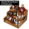 3 Tiers Wine Rack Bottle Holders Liquor Bottle Display Shelf Kitchen Water Bottle Red Wine Countertop Organizer Stand for Whisky