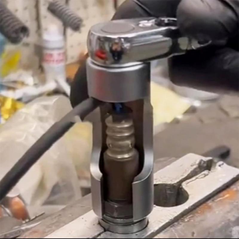 Diesel Injector Fuel Line Socket Wrench 10Mm-19Mm Open Oil Pipe Removal Sleeve Union Nut Socket Adapter Hand Tool
