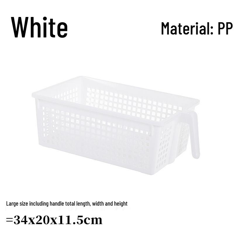 Vysoká nástěnná úložná krabice s rukojetí - Kuchyňský organizér koš pro horní police