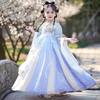 Children's Hanfu: Girls' Summer Thin Style Tang Suit Skirt - Ancient Costume for Small To Medium Kids
